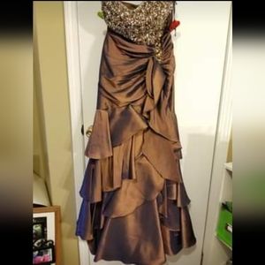 Size 12 two-toned mermaid dress